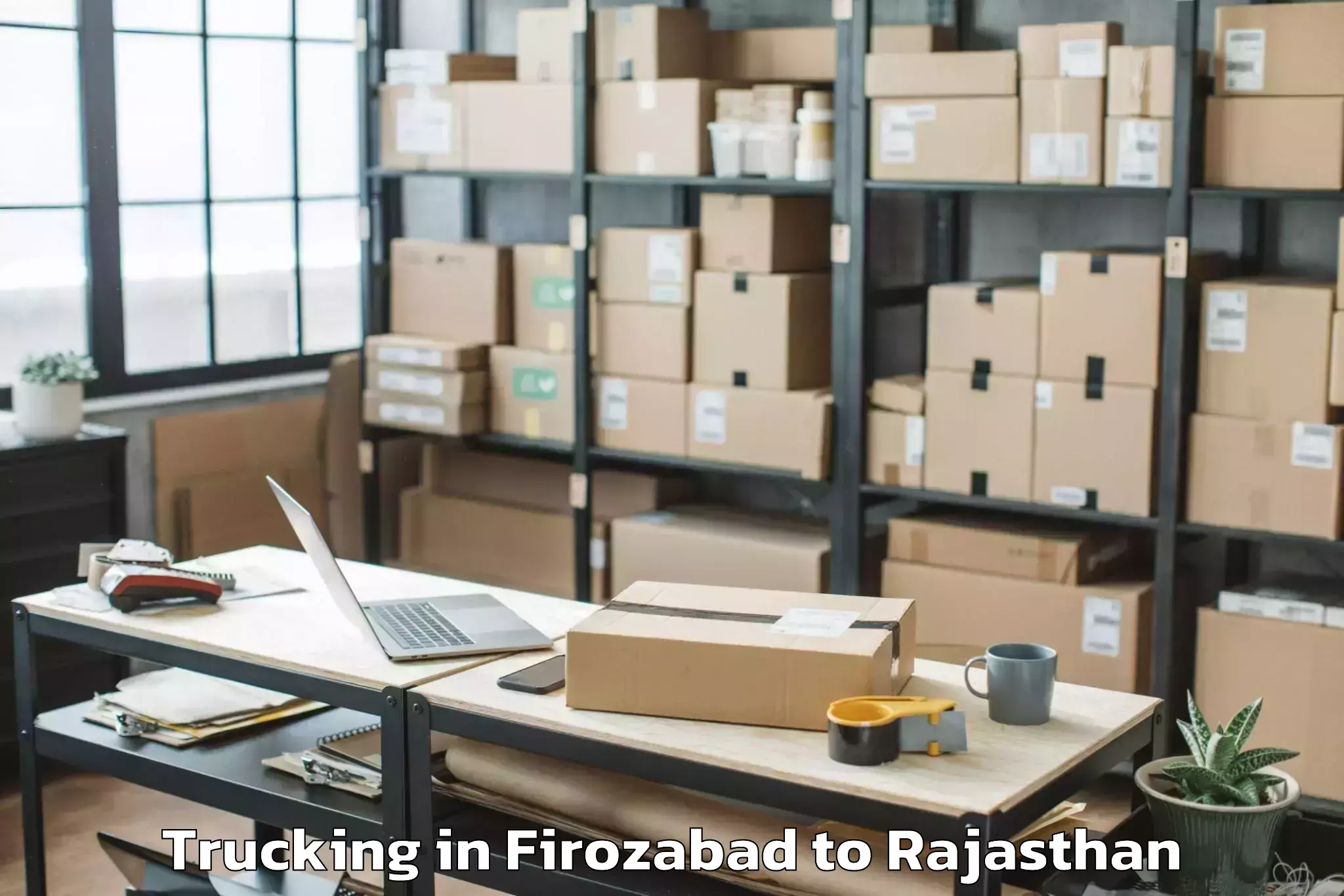 Leading Firozabad to Bikaner Airport Bkb Trucking Provider